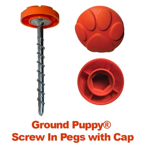 Ground Puppy® Screw In Pegs with Cap