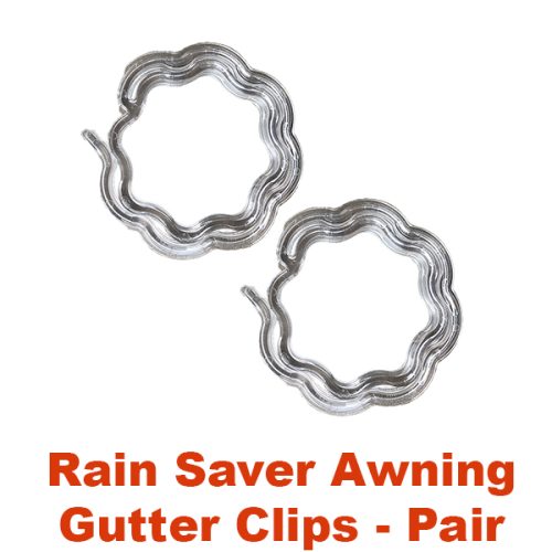 Rain saver awning gutter clips - pair