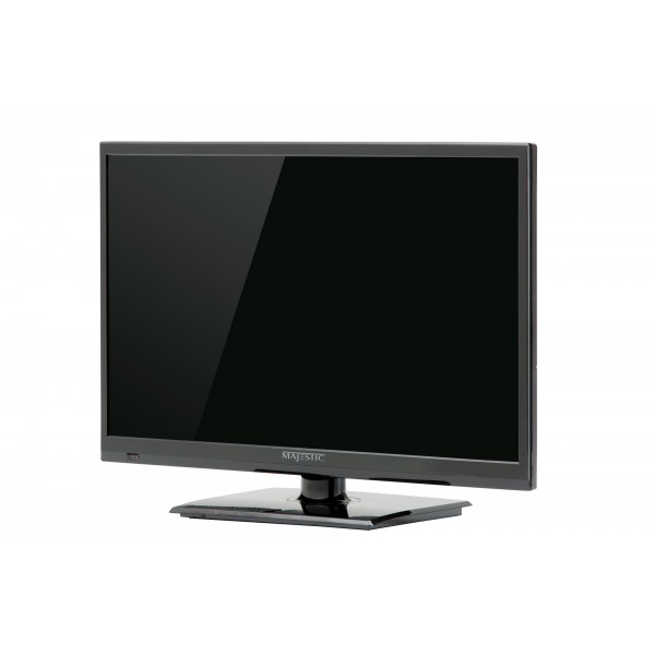 Majestic LED222GS 12V LED TV 22" FHD Global TV, DVD, MMMI Low Power Current-Front View-Angle