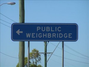 Public Weighbridge Sign
