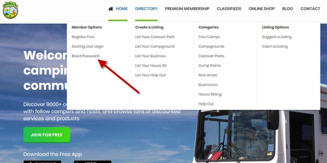 How to Reset Your Member Password