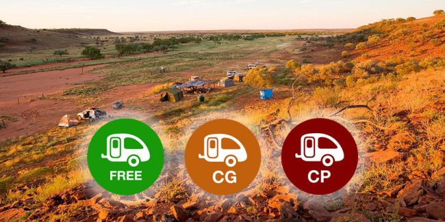 How to Find Free Camps, Campgrounds, C’van Parks in the Free Online Maps of the FRC App