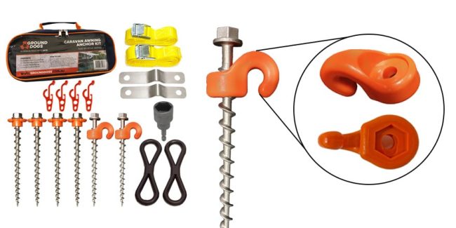 Update:Ground Dogs Generation 2 – Screw In Tent Pegs & Awning Anchor Kits